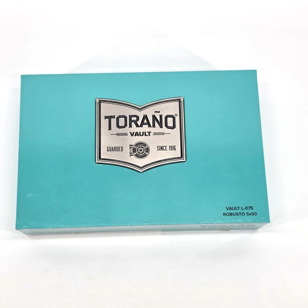 Torano Vault Cigar Box Vault C-033 Robusto Teal Blue Empty